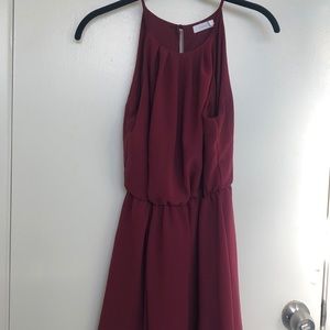 Burgundy dress